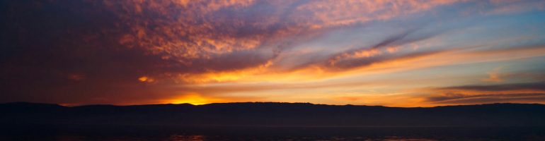 Закат на Байкале